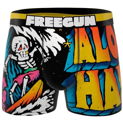 боксерки,мъжко,бельо,freegun,aloha,boxers,multicolor,(orange,black,white)