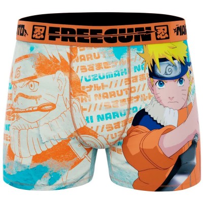 боксерки,мъжко,бельо,freegun,naruto,iv,boxers,multicolor,(orange,black)