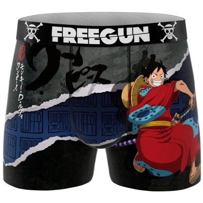боксерки,мъжко,бельо,freegun,one,piece,luffy,boxers,multicolor,(black,white)