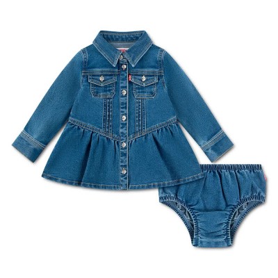 рокля,дамски,поли,и,рокли,levi´s,®,long,drop,waist,long,sleeve,dress,blue,(lasso)