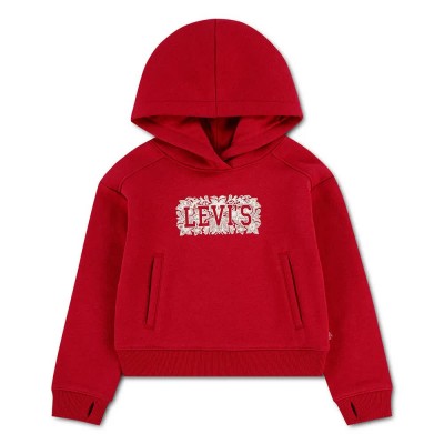суичър,детски,блузи,levi´s,®,meet,and,greet,seasonal,hoodie,red,(deep,claret)