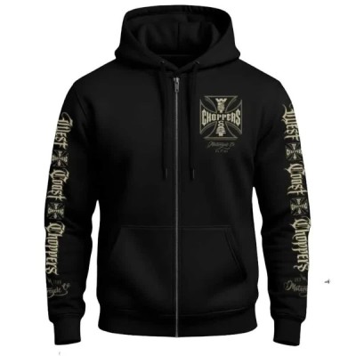блуза,мъжки,пуловери,west,coast,choppers,gangscript,full,zip,sweatshirt,black,(black)