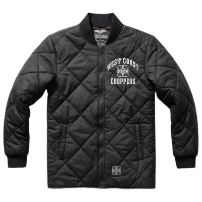 яке,мъжки,якета,дамски,якета,и,палта,west,coast,choppers,iron,quilted,jacket,black,(black)