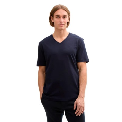 тениска,мъжки,тениски,дамски,тениски,tom,tailor,basic,short,sleeve,v,neck,t,shirt,blue,(knitted,navy)