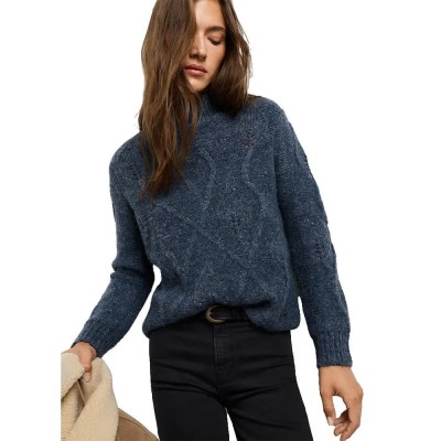 блуза,мъжки,пуловери,дамски,пуловери,pepe,jeans,agata,high,neck,sweater,blue,(steel,blue)