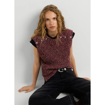 елек,мъжки,пуловери,дамски,пуловери,pepe,jeans,ariela,knitted,vest,red,(berry,red)