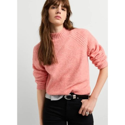 блуза,мъжки,пуловери,дамски,пуловери,pepe,jeans,ashley,high,neck,sweater,pink,(coral,peach,pink)