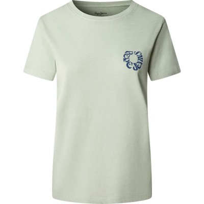 тениска,мъжки,тениски,дамски,тениски,pepe,jeans,becka,short,sleeve,t,shirt,green,(sage,green)