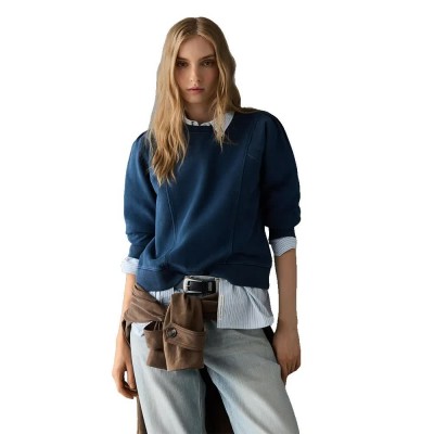 блуза,дамски,блузи,pepe,jeans,belit,sweatshirt,blue,(admiral,blue)