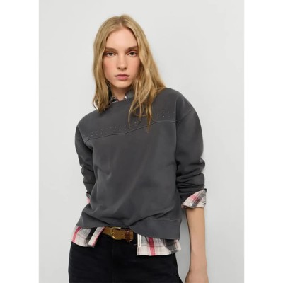 блуза,дамски,блузи,pepe,jeans,billie,sweatshirt,grey,(granite,grey)