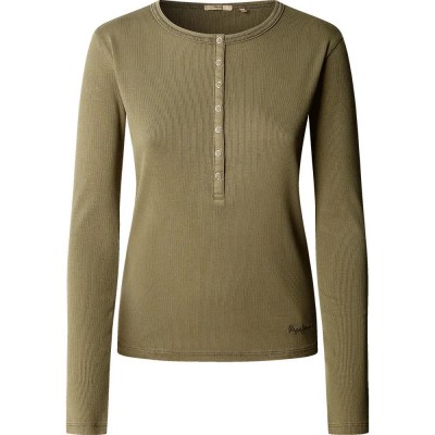 тениска,мъжки,тениски,дамски,тениски,pepe,jeans,blanca,long,sleeve,t,shirt,green,(khaki,green)