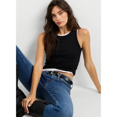 тениска,мъжки,тениски,дамски,тениски,pepe,jeans,brenda,sleeveless,t,shirt,black,(black)