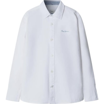 риза,с,дълъг,ръкав,дамски,ризи,мъжки,ризи,pepe,jeans,broddies,long,sleeve,shirt,white,(white)