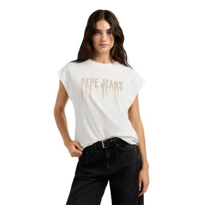 тениска,мъжки,тениски,дамски,тениски,pepe,jeans,carina,short,sleeve,t,shirt,white,(mousse,white)