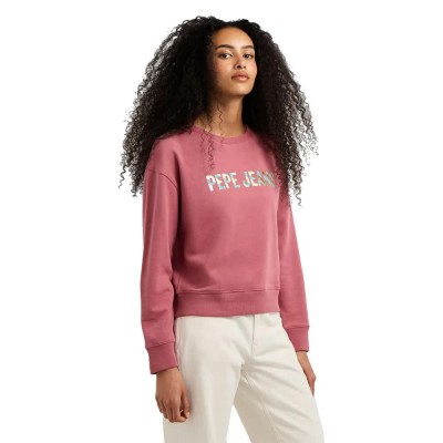 блуза,дамски,блузи,pepe,jeans,celeste,sweatshirt,pink,(dark,blush,pink)