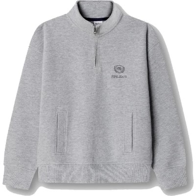 блуза,детски,блузи,pepe,jeans,dustine,half,zip,sweatshirt,grey,(marl,grey)
