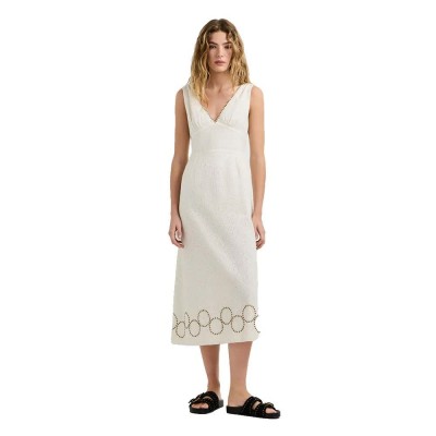 рокля,дамски,поли,и,рокли,pepe,jeans,flower,sleeveless,midi,dress,white,(white)
