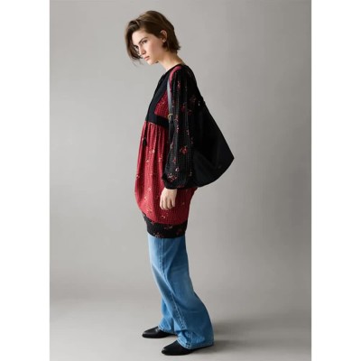 рокля,дамски,поли,и,рокли,pepe,jeans,guillena,long,sleeve,short,dress,red,(black)