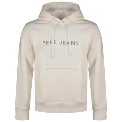 суичър,мъжки,пуловери,pepe,jeans,jefferson,big,logo,hoodie,beige,(off,white)