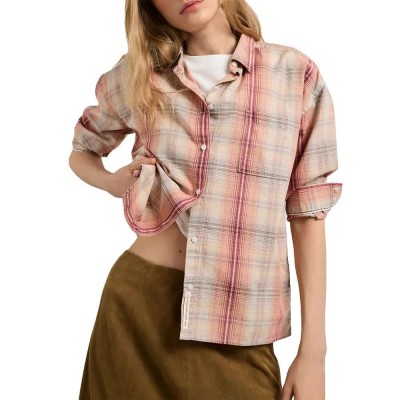 риза,с,дълъг,ръкав,дамски,ризи,мъжки,ризи,pepe,jeans,jeimysy,long,sleeve,shirt,pink,(trail,brown)