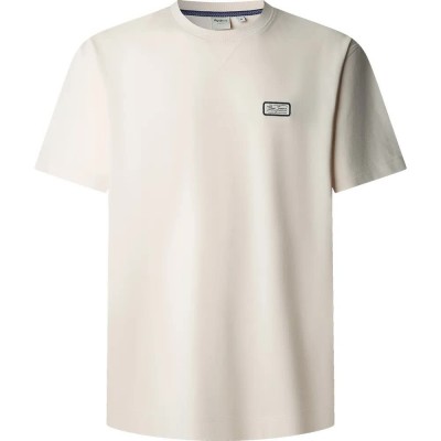 тениска,мъжки,тениски,дамски,тениски,pepe,jeans,joaquin,short,sleeve,t,shirt,beige,(ivory,white)