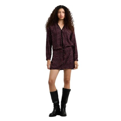 рокля,дамски,поли,и,рокли,pepe,jeans,joy,long,sleeve,short,dress,purple,(berry,red)