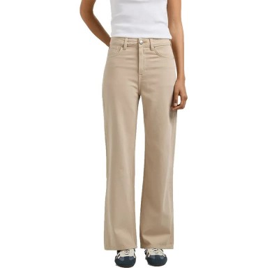 мъжки,панталони,дамски,панталони,pepe,jeans,lexa,straight,fit,high,waist,jeans,beige,(malt,beige)
