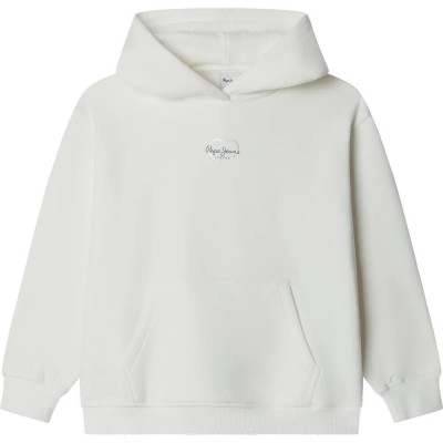 суичър,детски,блузи,pepe,jeans,lybertha,hoodie,white,(mousse,white)
