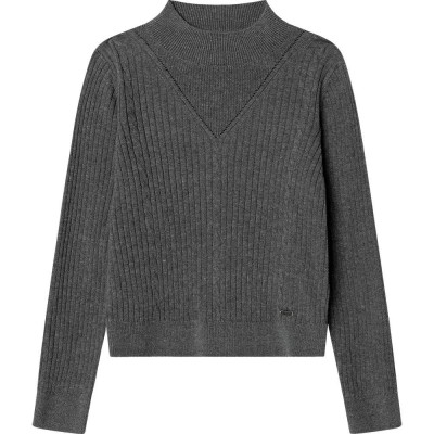 блуза,мъжки,пуловери,дамски,пуловери,pepe,jeans,marla,high,neck,sweater,grey,(charcoal,grey)