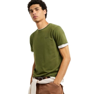 тениска,мъжки,тениски,дамски,тениски,pepe,jeans,original,basic,3n,short,sleeve,t,shirt,green,(marsh,green)