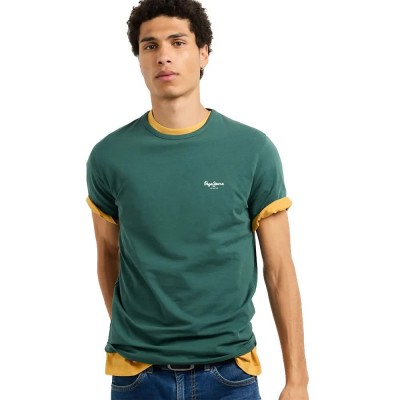 тениска,мъжки,тениски,дамски,тениски,pepe,jeans,original,basic,3n,short,sleeve,t,shirt,green,(richmond,green)