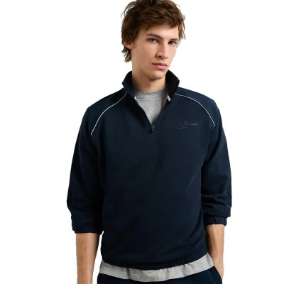 блуза,мъжки,пуловери,pepe,jeans,pjl73,act,half,zip,sweatshirt,blue,(dulwich,blue)