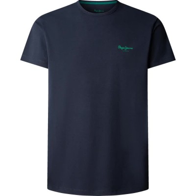 тениска,мъжки,тениски,дамски,тениски,pepe,jeans,pjl73,original,basic,3n,short,sleeve,t,shirt,blue,(dulwich,blue)