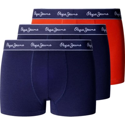 боксерки,мъжко,бельо,pepe,jeans,pmu100013,trunk,boxers,3,units,multicolor,(navy)