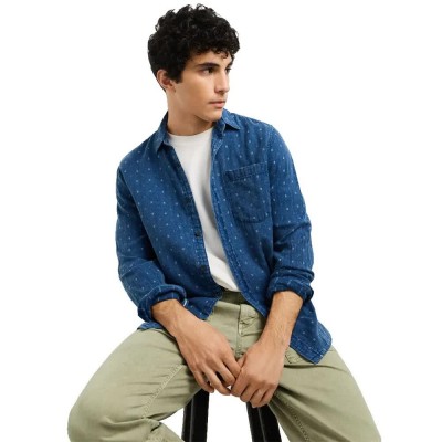 риза,с,дълъг,ръкав,дамски,ризи,мъжки,ризи,pepe,jeans,ronald,long,sleeve,shirt,blue,(medium,indigo,blue)