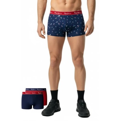 боксерки,мъжко,бельо,pepe,jeans,skiers,trunk,boxers,3,units,multicolor,(navy)