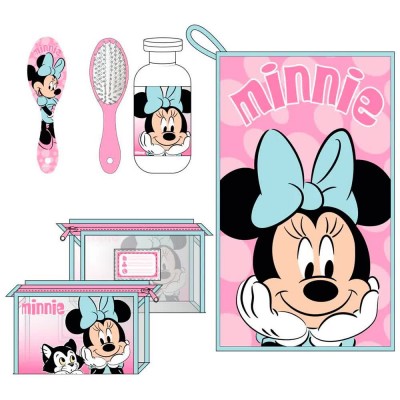 чанта,тоалетни,принадлежности,disney,minnie,mouse,travel,toiletry,cosmetic,bag,pink,(multicolor)