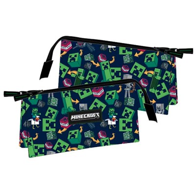 ученически,принадлежности,toybags,minecraft,triple,pencil,case,blue,(multicolor)