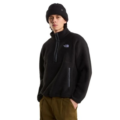блуза,мъжки,пуловери,the,north,face,fleeski,half,zip,sweatshirt,black,(tnf,black,tnf,black)