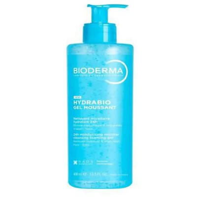 козметика,за,почистване,bioderma,hydrabio,400ml,cleansing,gel,blue