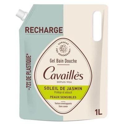 хигиена,тяло,roge,cavailles,soleil,jasmin,refill,1000ml,shower,gel,clear
