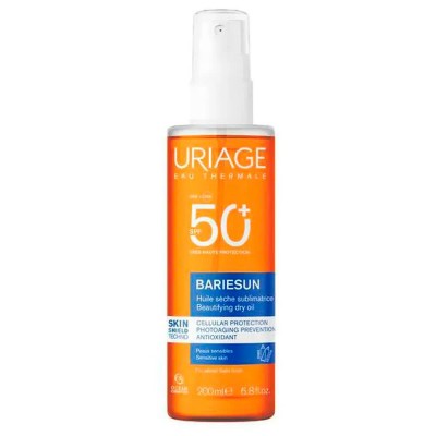 козметика,за,защита,от,слънце,uriage,bariesun,dry,oil,spf50,200ml,sunscreen,clear
