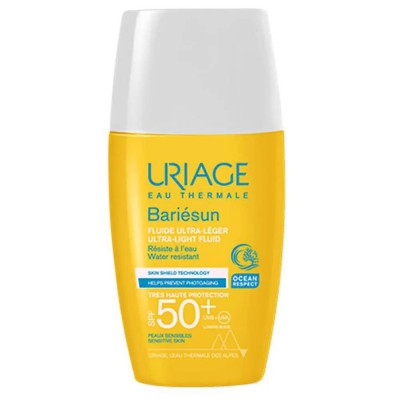 козметика,за,защита,от,слънце,uriage,bariesun,light,fluid,spf50,30ml,facial,sunscreen,yellow