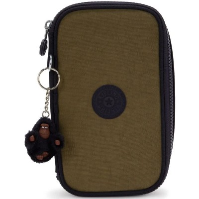 ученически,принадлежности,kipling,50,pens,pencil,case,brown,(black,khaki,bl)