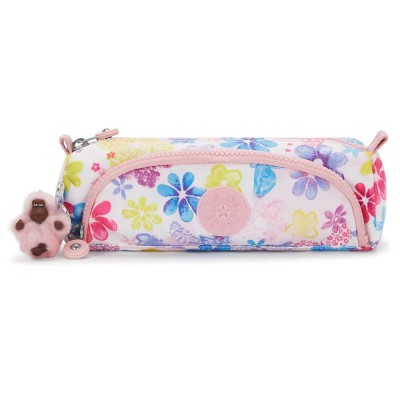 ученически,принадлежности,kipling,cute,pencil,case,pink,(flower,stamp)