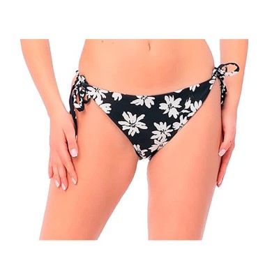 дамски,бански,костюми,martes,feni,bikini,bottom,black,(ecru,big,flowers)