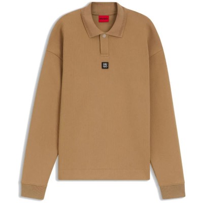 блуза,мъжки,пуловери,hugo,dabins,10279824,sweatshirt,brown,(beige,overflow)