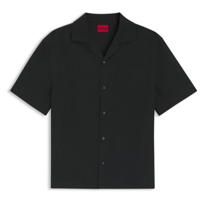 риза,с,къс,ръкав,дамски,ризи,мъжки,ризи,hugo,exolino,10278364,short,sleeve,shirt,black,(black)
