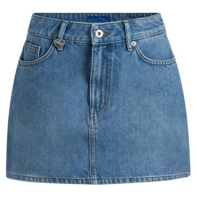 пола,дамски,поли,и,рокли,hugo,galanie,10278470,blue,denim,skirt,blue,(turquoise,aqua)
