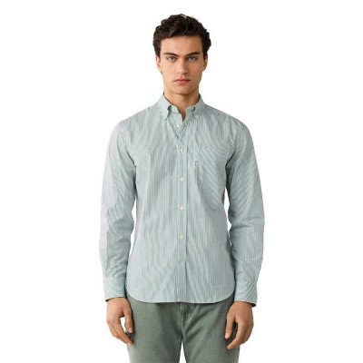 риза,с,дълъг,ръкав,дамски,ризи,мъжки,ризи,façonnable,candy,stripe,pop,long,sleeve,shirt,green,(casting,green)